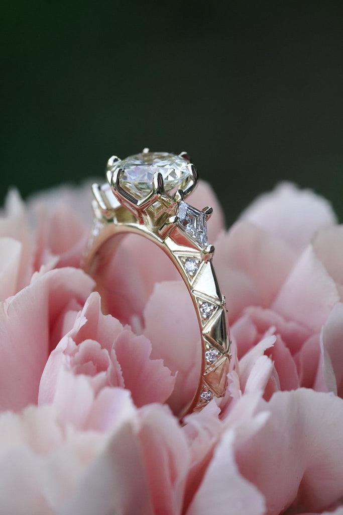 Kite diamond Modified Nyx Engagement Ring