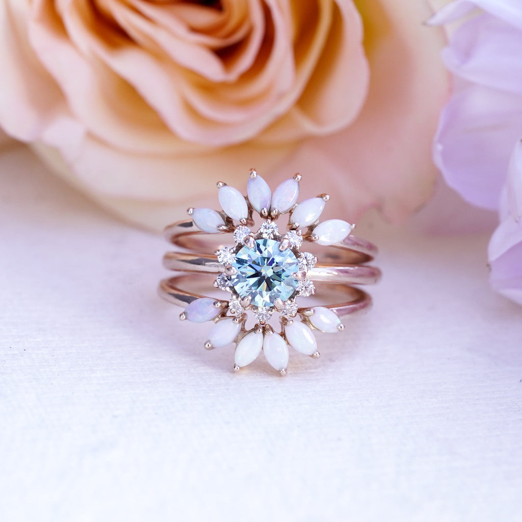 Arcadia Inspired Custom Botanical Engagement Ring