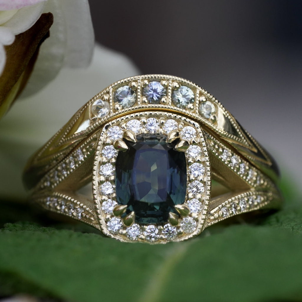 Vintage Inspired Custom Chrysos Wedding Set Story