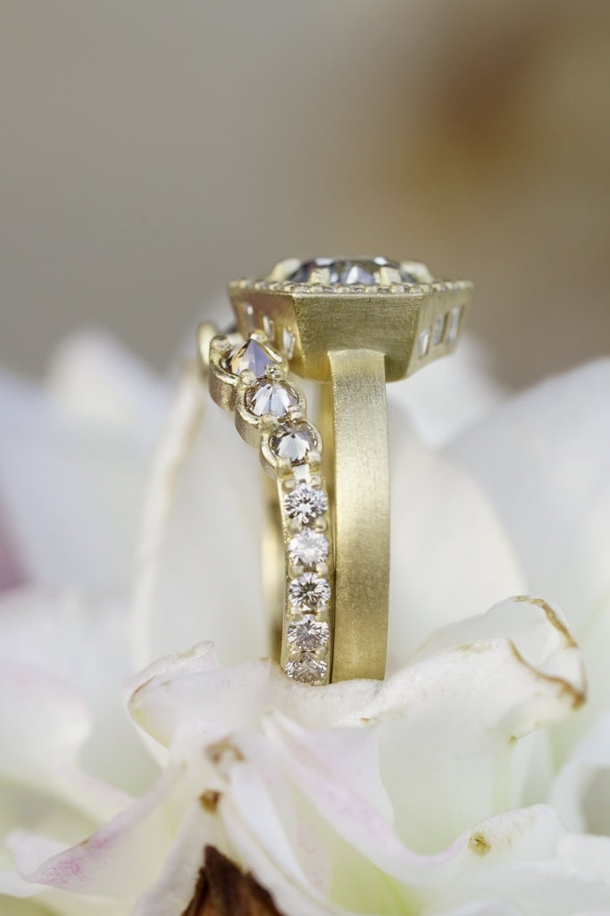 Chrysos ring stack with vintage charm and contemporary design